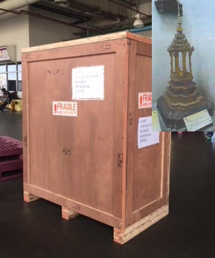 Leo Air Cargo (Thailand) moves fine antiques from the National Museum of Thailand to the Palace of Versailles